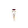 Image 4 : 14KT Yellow Gold 1.50ct Ruby and Diamond Ring