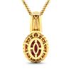 Image 3 : 14KT Yellow Gold 2.3ctw Ruby and Diamond Pendant