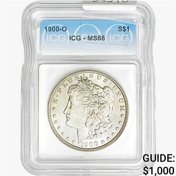 1900-O Morgan Silver Dollar ICG MS66