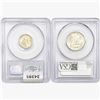 Image 2 : [2]1944-1946 10C Mercury & 25C Washington PCGS