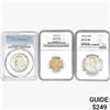 Image 1 : [3]1954-1963 5C Jefferson & 50C Franklin NGC/PCGS