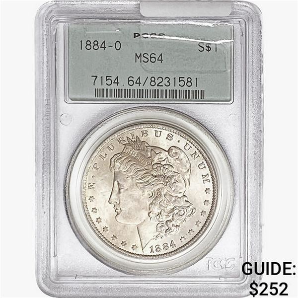 1884-O Morgan Silver Dollar PCGS MS64