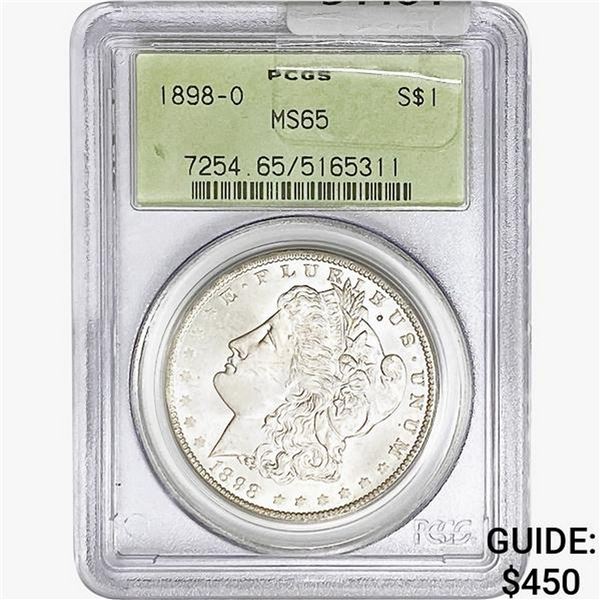 1898-O Morgan Silver Dollar PCGS MS65