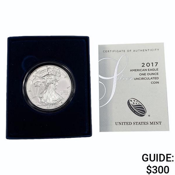 2017 US 1oz Silver Eagle