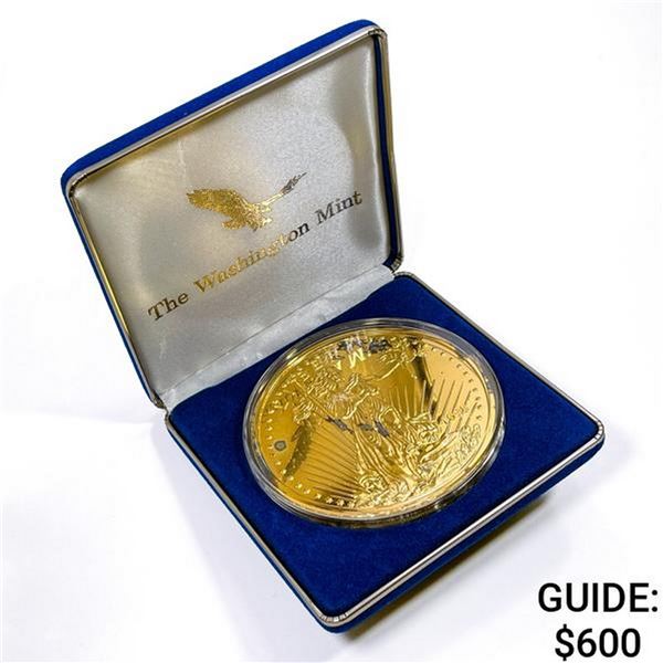 1995 8oz Silver Gold-Layered Golden Eagle