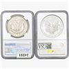 Image 2 : [2]1921-1995 $1 Morgan & Silver Eagle NGC BU/MS69