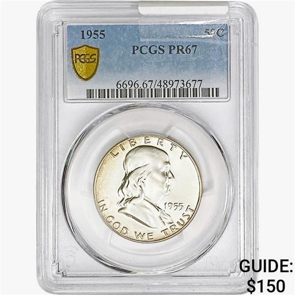1955 Franklin Half Dollar PCGS PR67