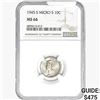 Image 1 : 1945-S Mercury Silver Dime NGC MS66 Micro S