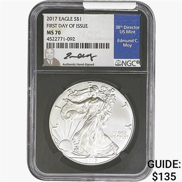 2017 Silver Eagle NGC MS70
