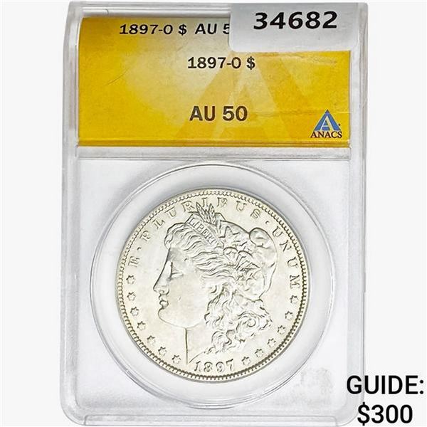 1897-O Morgan Silver Dollar ANACS AU50