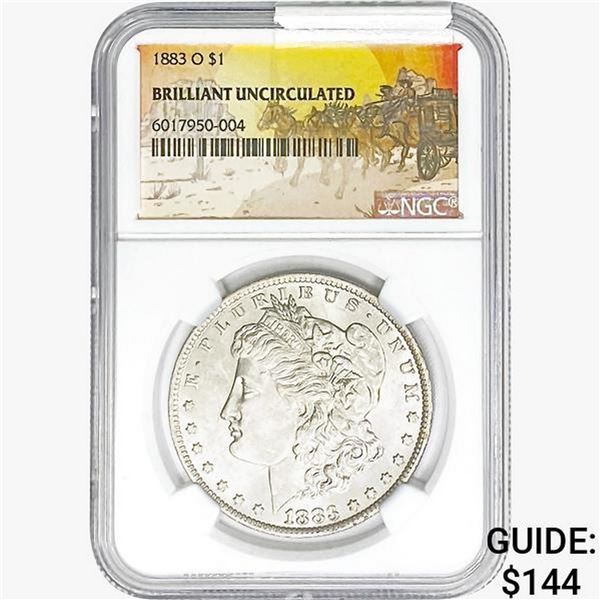 1883-O Morgan Silver Dollar NGC BU