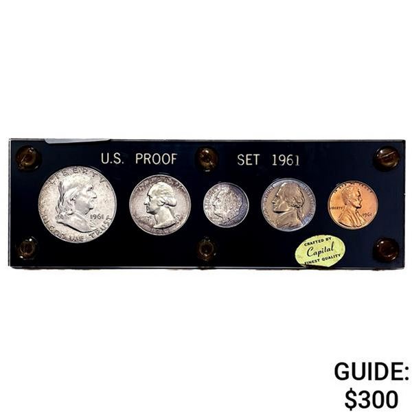 1961 US Proof Set [5 Coins]