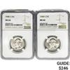 Image 1 : 1948-S [2] Washington Silver Quarter NGC MS66