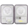 Image 2 : [2] 1998&2006 Silver Eagle NGC PF69 UC