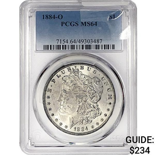 1884-O Morgan Silver Dollar PCGS MS64
