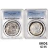 Image 1 : [2] 1904-O&1921 Morgan Silver Dollar PCGS MS63
