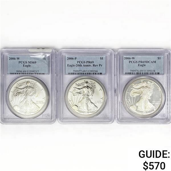 [3] 2006 A.S.E. Incld Rev PR PCGS MS/PR69