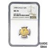 Image 1 : 1998 $5 1/10oz. American Gold Eagle NGC MS70