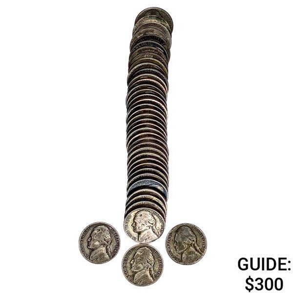 1945 Roll of War Nickels [40 Coins]