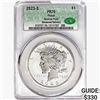 Image 1 : 2023-S Silver Peace Dollar CAC PR70 Reverse Proof