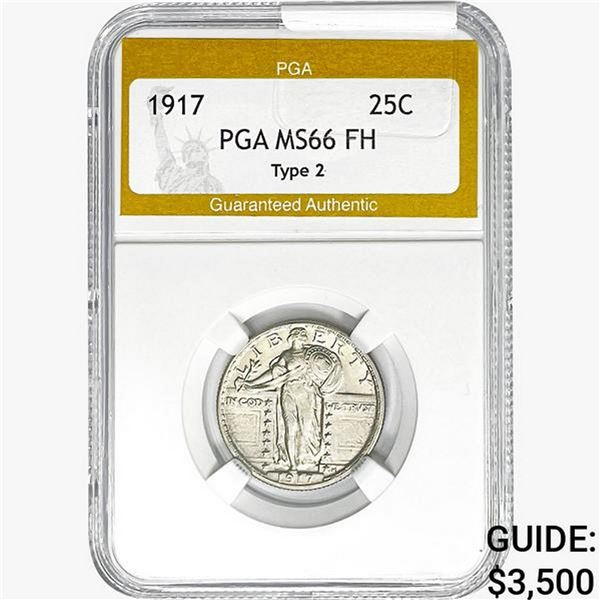 1917 Standing Liberty Quarter PGA MS66 FH