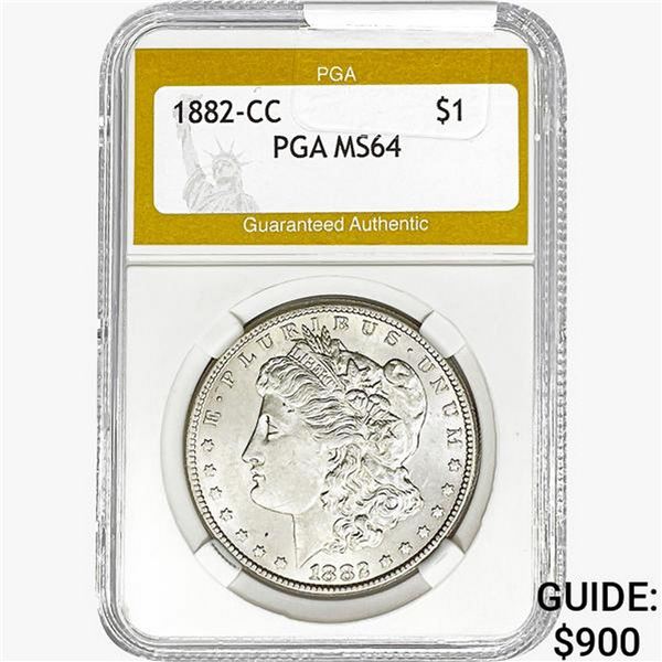 1882-CC Morgan Silver Dollar PGA MS64