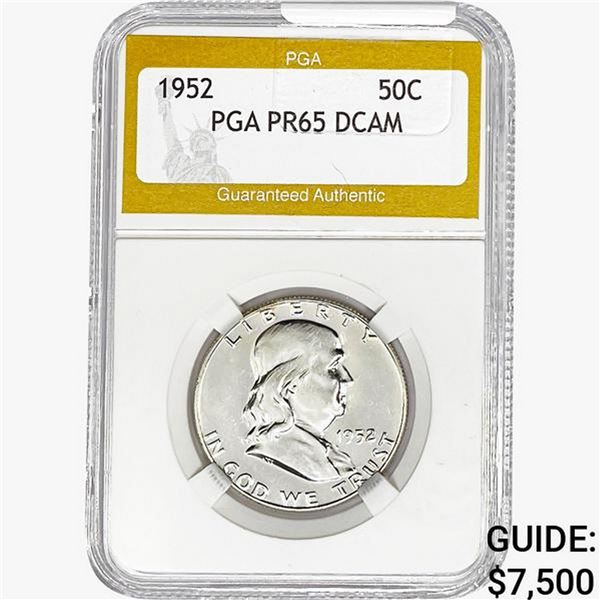 1952 Franklin Half Dollar PGA PR65 DCAM