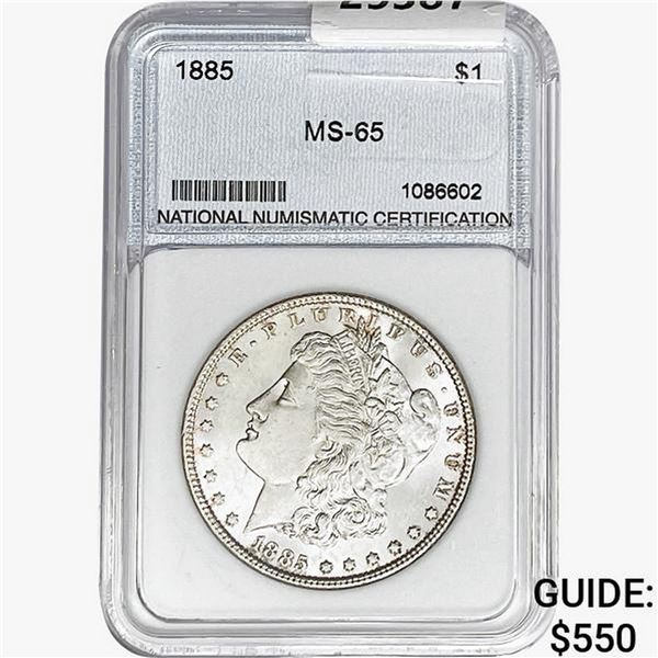 1885 Morgan Silver Dollar NNC MS65