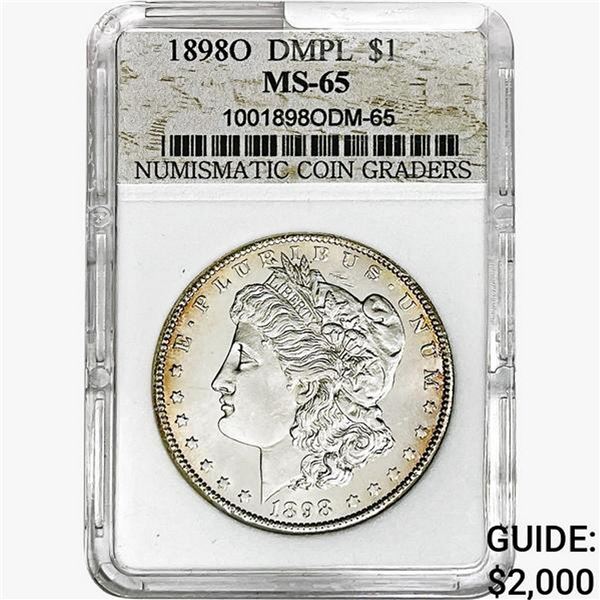 1898-O Morgan Silver Dollar NCG MS65 DMPL