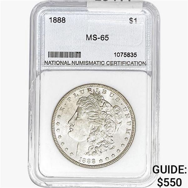1888 Morgan Silver Dollar NNC MS65