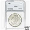 Image 1 : 1887 Morgan Silver Dollar NNC MS65