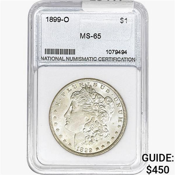 1899-O Morgan Silver Dollar NNC MS65