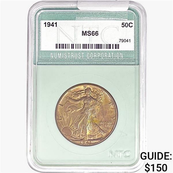 1941 Walking Liberty Half Dollar NTC MS66