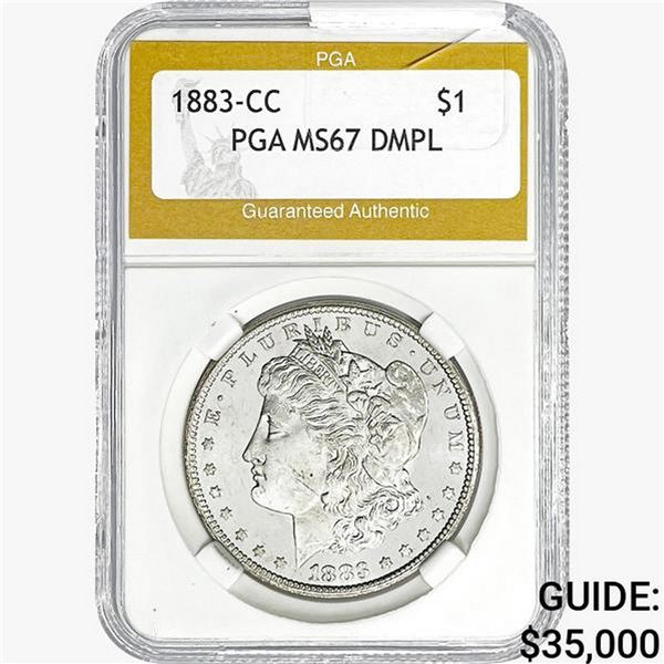 1883-CC Morgan Silver Dollar PGA MS67 DMPL