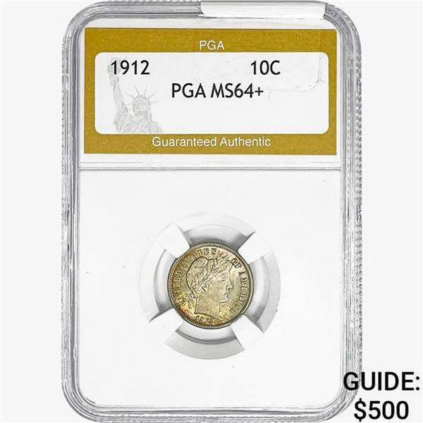 1912 Barber Dime PGA MS64+