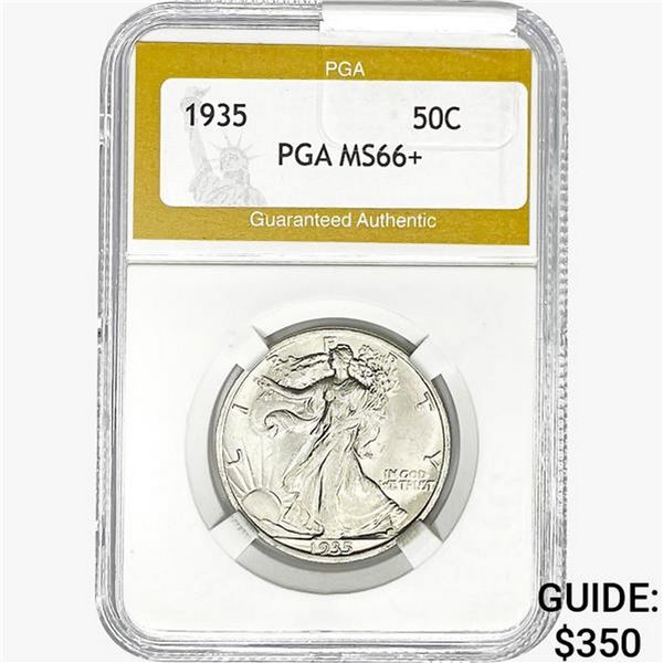 1935 Walking Liberty Half Dollar PGA MS66+