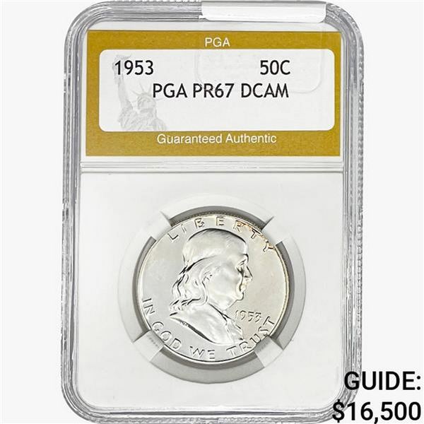 1953 Franklin Half Dollar PGA PR67 DCAM