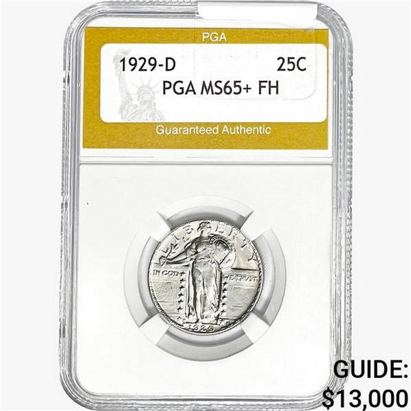 1929-D Standing Liberty Quarter PGA MS65+ FH