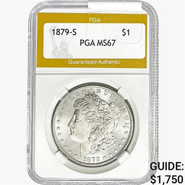 1879-S Morgan Silver Dollar PGA MS67