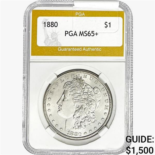 1880 Morgan Silver Dollar PGA MS65+