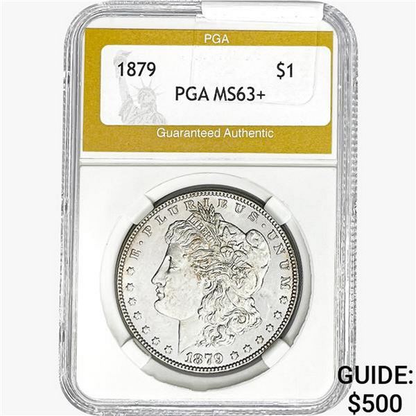 1879 Morgan Silver Dollar PGA MS63+ PL