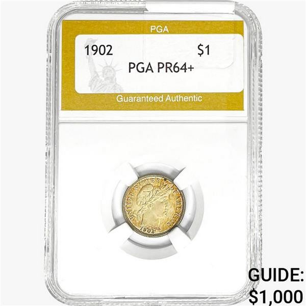 1902 Barber Dime PGA PR64+
