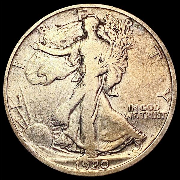 1920-D Walking Liberty Half Dollar LIGHTLY CIRCULATED