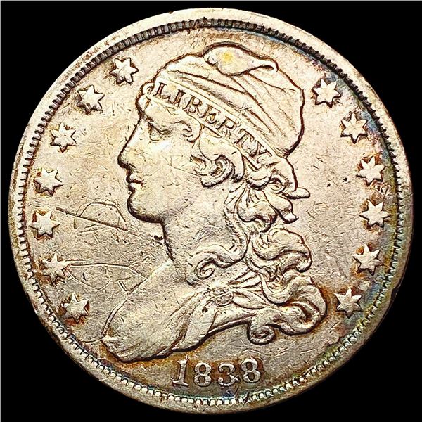 1838 Capped Bust Quarter LIGHTLY CIRCULATED