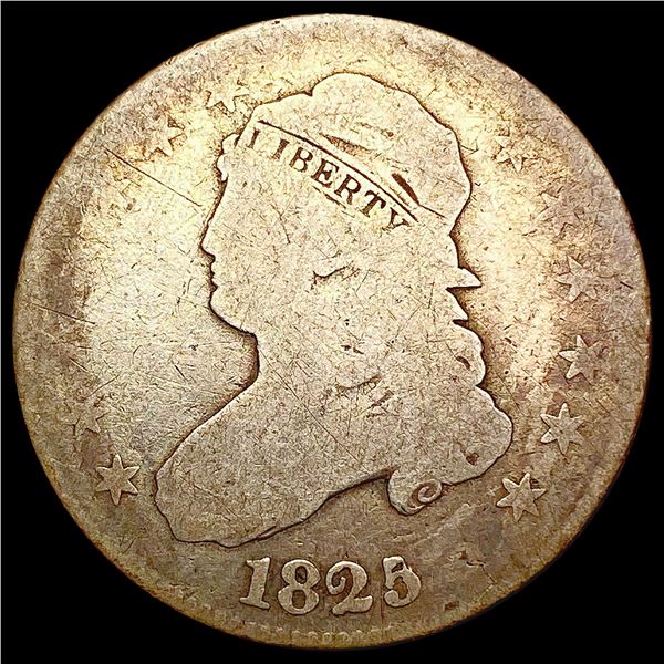 1825/24 Capped Bust Quarter NICELY CIRCULATED