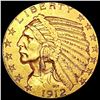 Image 1 : 1912 $5 Gold Half Eagle CLOSELY UNCIRCULATED
