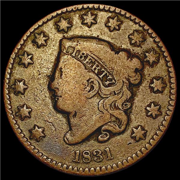 1831 Coronet Head Large Cent NICELY CIRCULATED