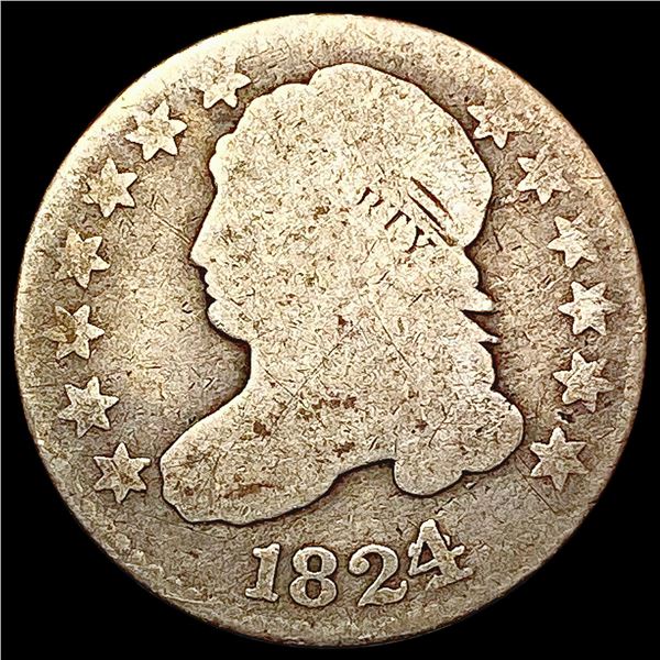 1824 Capped Bust Dime NICELY CIRCULATED