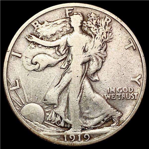 1919 Walking Liberty Half Dollar LIGHTLY CIRCULATED
