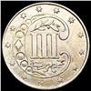 Image 2 : 1861 Silver Three Cent CHOICE AU